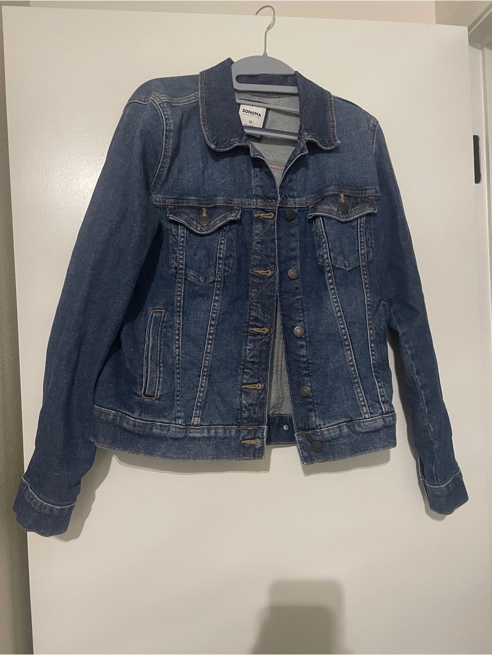 Sonoma Dark Blue Denim Jacket for Women, Size M